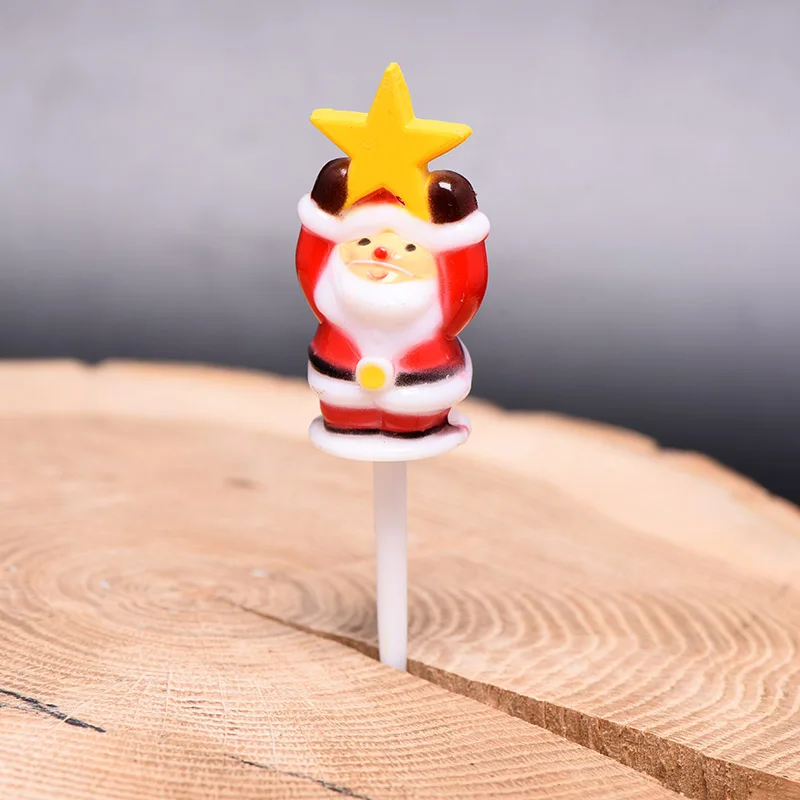 Рождественские торты украшения мягкая керамика Санта Клаус снеговик Лось