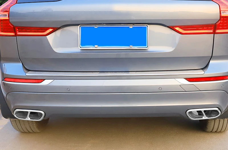 Для VOLVO XC60 2018 2019 2 шт. глушитель из нержавеющей стали декоративные аксессуары для