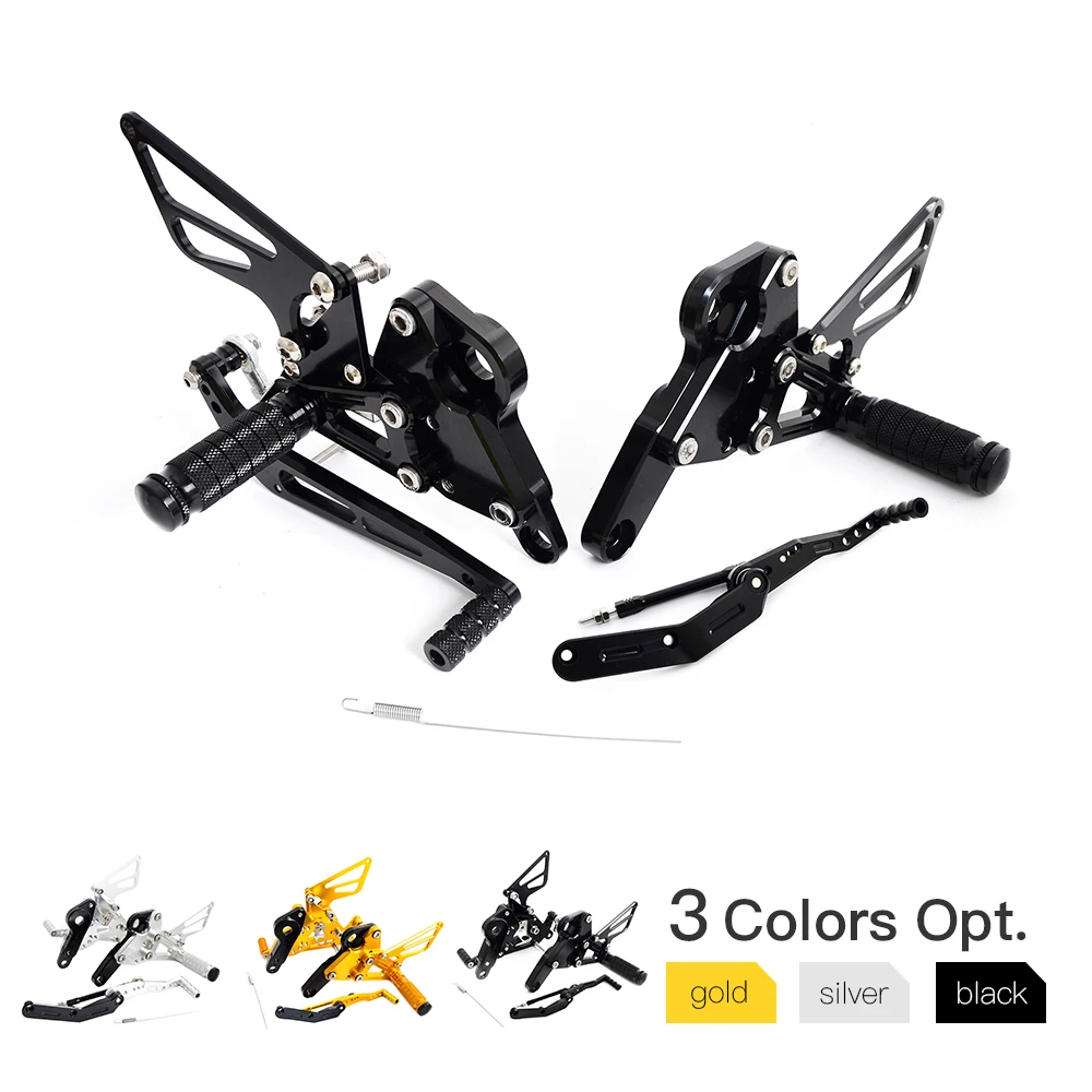 Регулируемый задний комплект для ног подножки Yamaha FZ09 MT09 FZ 09 MT 2013 2014 2015 2016 мотоцикл