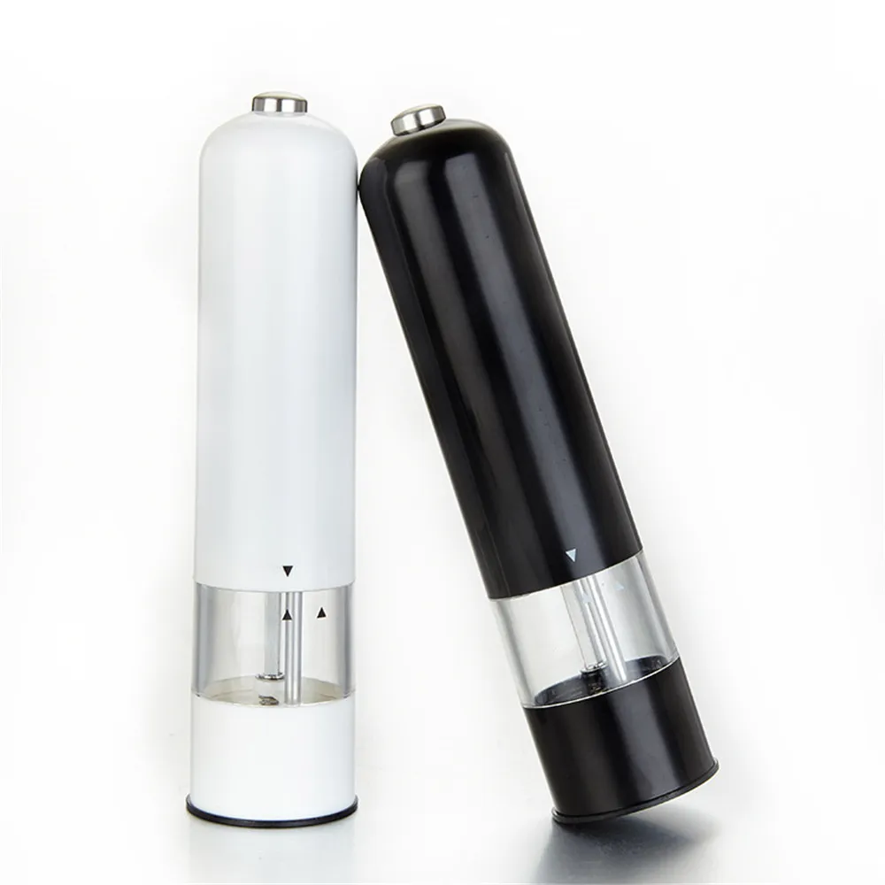 Electric salt and pepper grinder set with LED light battery operated mill adjustable coarseness | Дом и сад