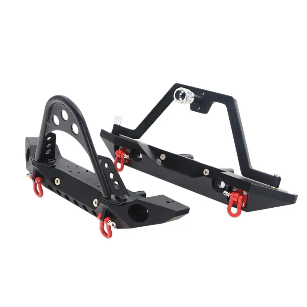 Bull Bar с алюминиевым передним и задним бампером для 1:10 осевой SCX10 JEEP II 90046 90047 TRX4 RC