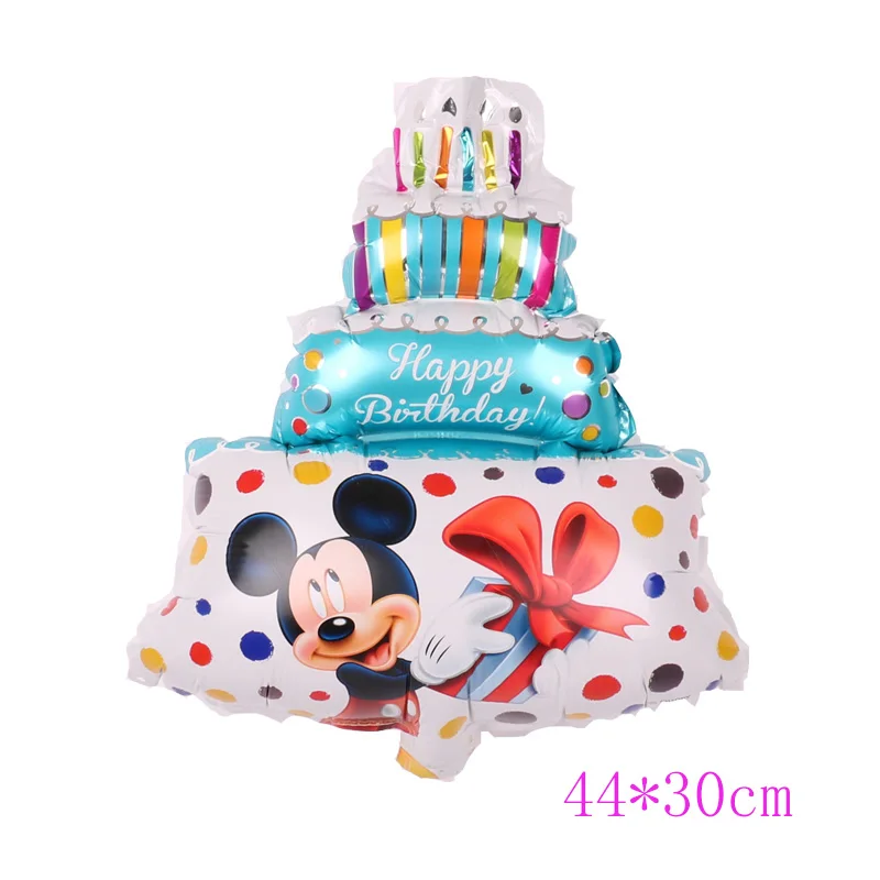 1pc blue 112 см гигантский Микки Минни Маус фольгированный шар мультфильм день рождения украшения для детей Детские вечерние игрушки - Цвет: 1pc blue