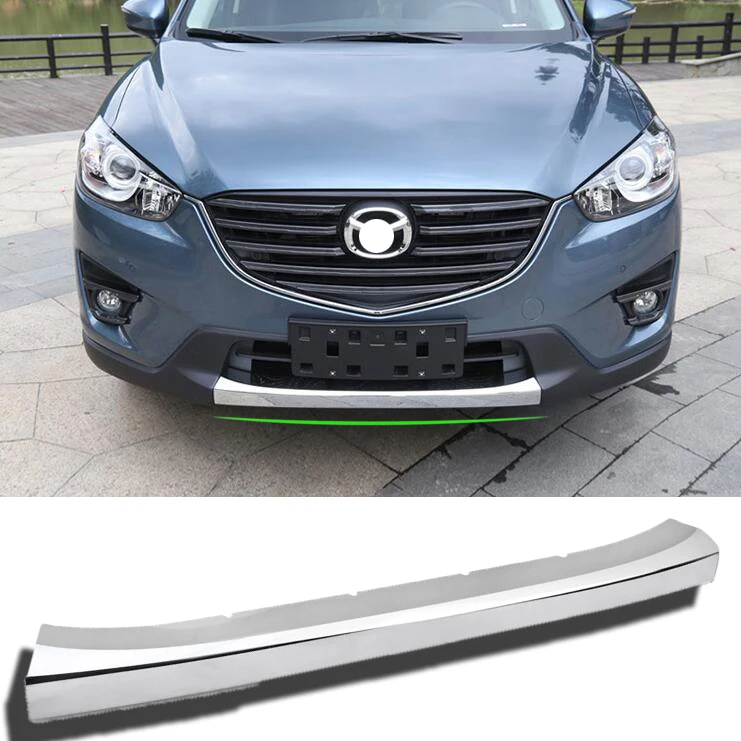 Автомобильные аксессуары подходят для Mazda CX-5 CX5 2012 2013 ABS Хром передний бампер Накладка для губ 1 шт