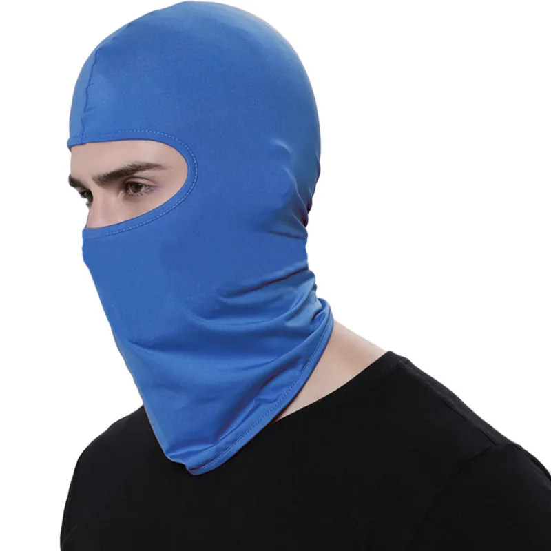 Royal Blue Новинка, обновленная маска для лица для спорта на открытом воздухе, для мотоцикла, Зимняя Теплая Лыжная штормовка, Балаклавы для езды на велосипеде, тактическая маска для лица - Цвет: Royal Blue