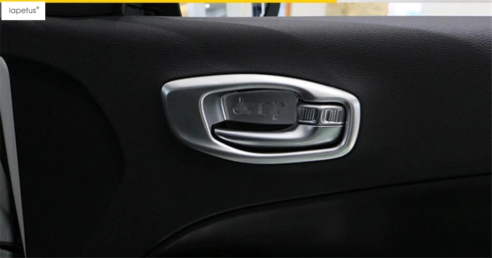 Аксессуары Lapetus для Jeep Compass 2017 2020 ABS Внутренняя дверь автомобиля ручка дверная