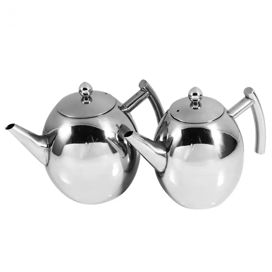 Чайник чайный из нержавеющей стали 1/1 л со съемным ситечком|pot tea|pots stainless steelpot leaf |