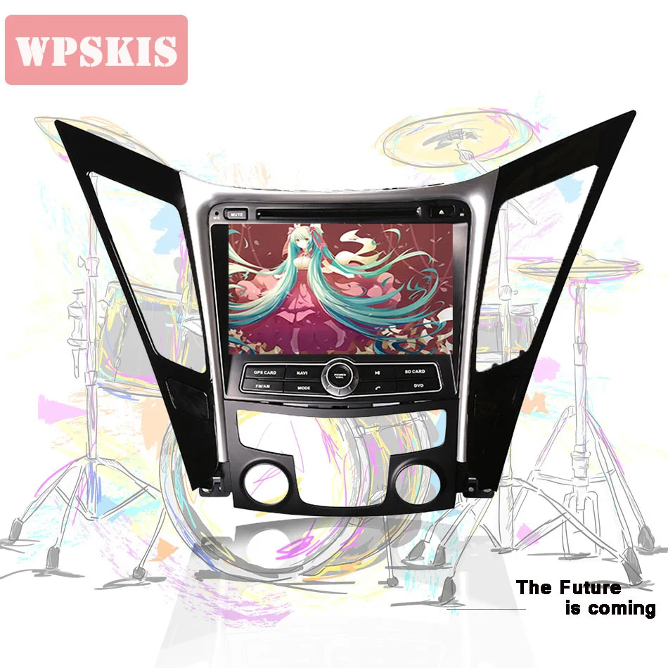 Автомобильный мультимедийный DVD плеер 4 Гб ОЗУ Android 9 0 для Hyundai sonata I40 I45 YF 2011 2015 2 DIN