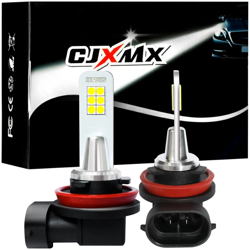CJXMX 2X светодиодный туман светильник лампочка H7 H1 H3 H8 H11 HB3 HB4 9005 9006 автомобильный s