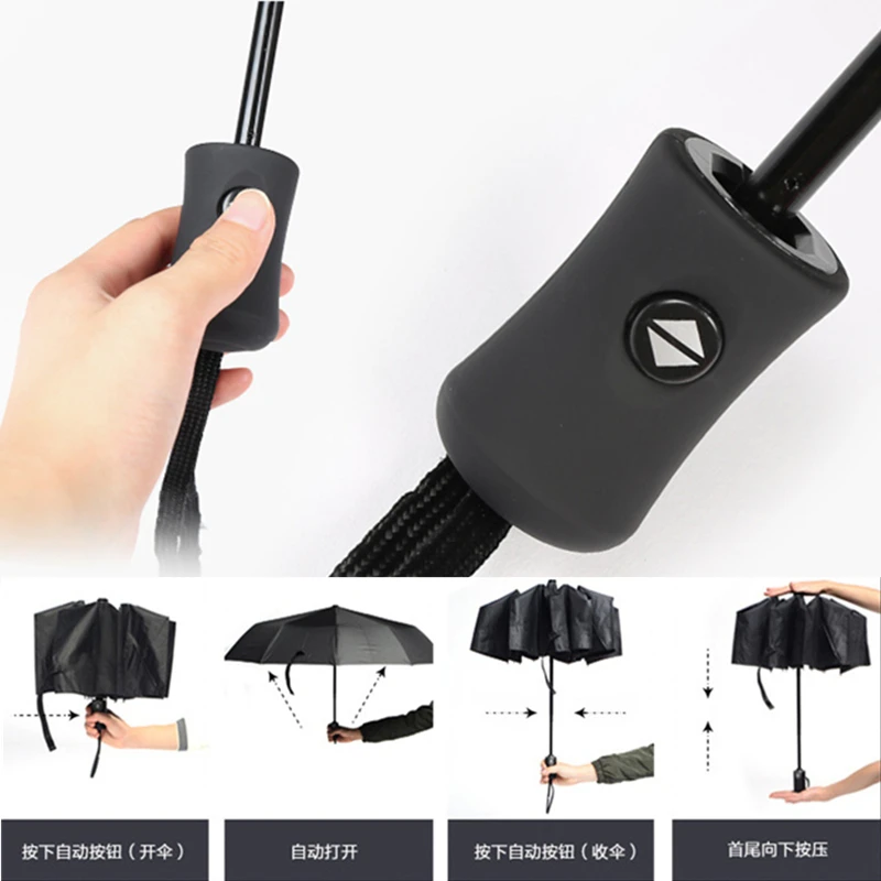 Автостайлинг логотип автомобиля автоматический дождевой зонт для Tesla MODEL S модель