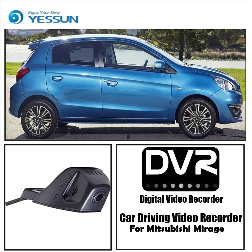 Видеорегистратор YESSUN для автомобиля Mitsubishi Mirage Миниатюрный видеорегистратор с