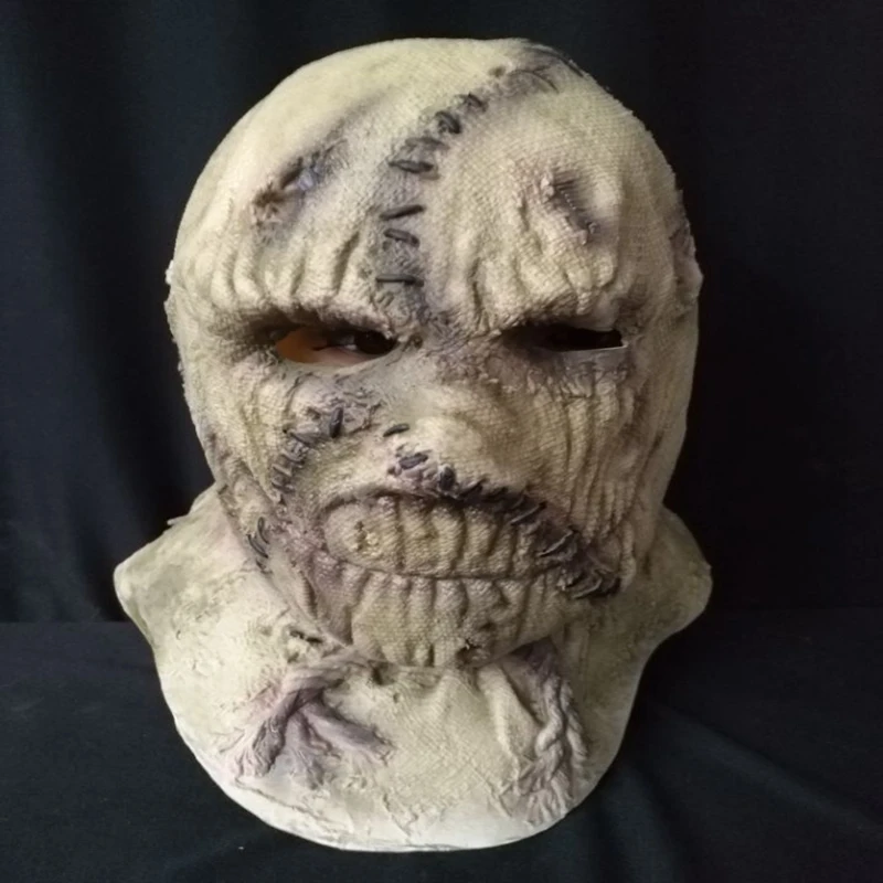 Страшная страшная латексная маска полная голова страшный сгоревший человек