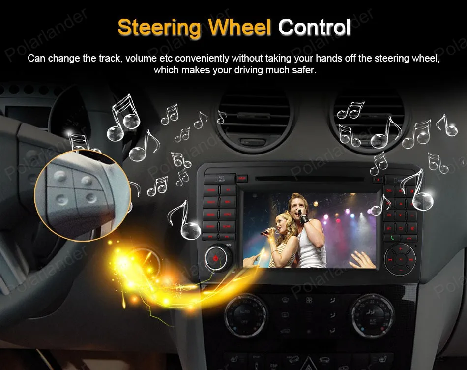 7 дюймовый автомобильный DVD плеер с радио Android 4 Для M/ercedes ML W164 W300 ML350 ML450 ML500 GL X164 G320