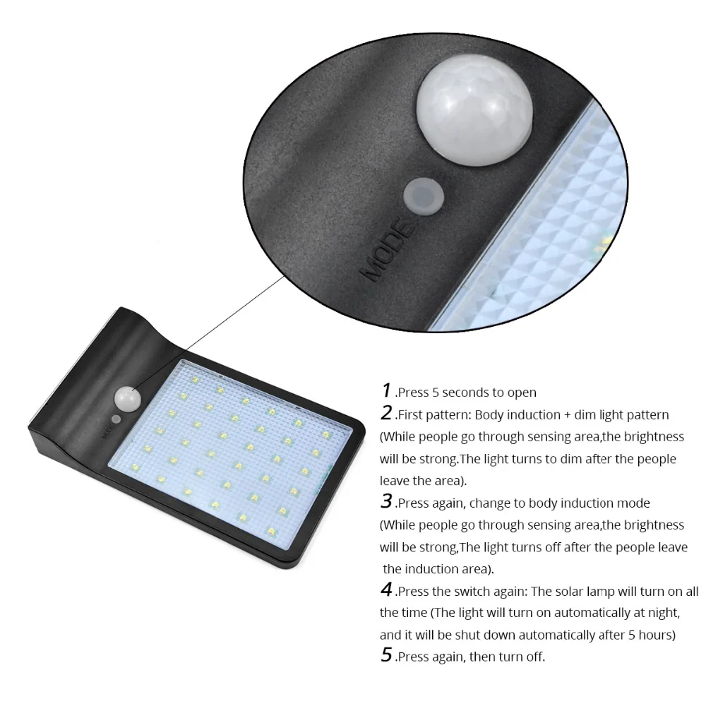 Водонепроницаемый настенный светильник энергосберегающая лампа с датчиком