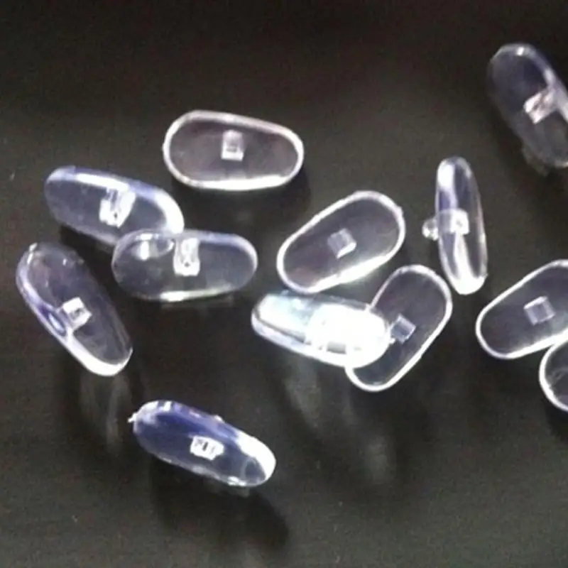Silicone Nose Pads For Glasses Accessory Soft Oval Screw On Pad Tools 50pcs PVC | Аксессуары для одежды