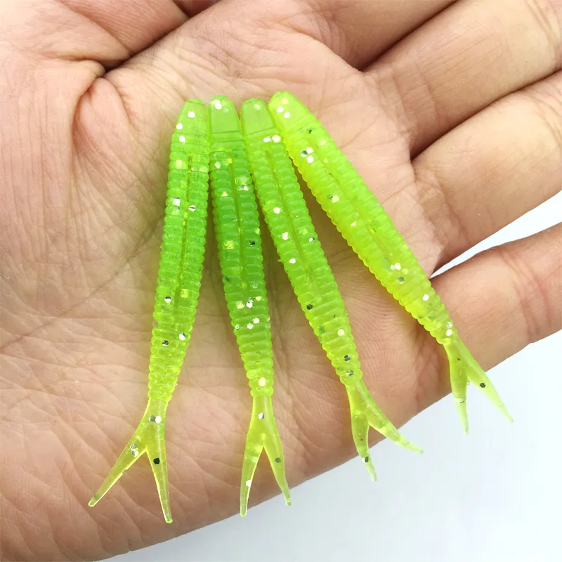 Мягкие силиконовые приманки 20 шт. искусственные мягкие 6 см/1 5 г рыболовная