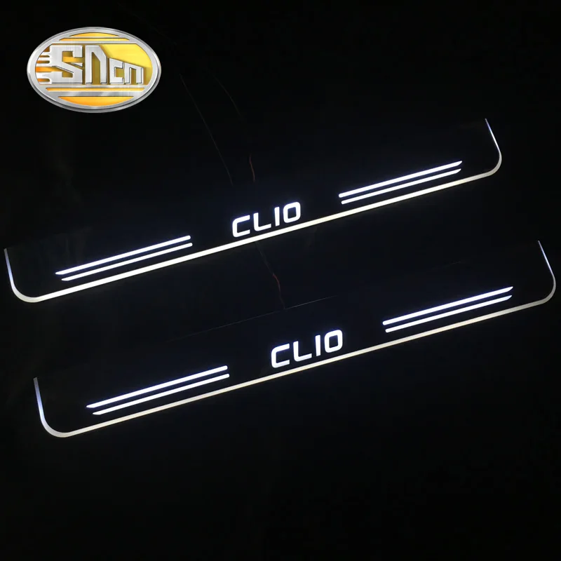 SNCN Автомобильный светодиодный дверной порог для Renault Clio 4 2017 2018 ультра тонкий
