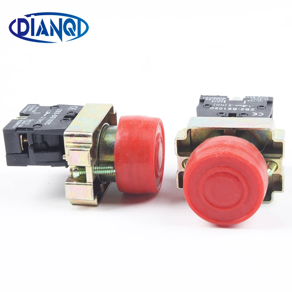 

DIANQI Ten suits XB2 bp42 XB2-bp42 waterproof push button switch 22mm momentary