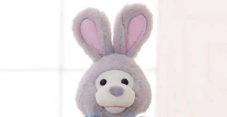 rabbit pink gray VIP Ссылка для электронные плюшевые игрушки собака слон медведь - Цвет: rabbit pink gray