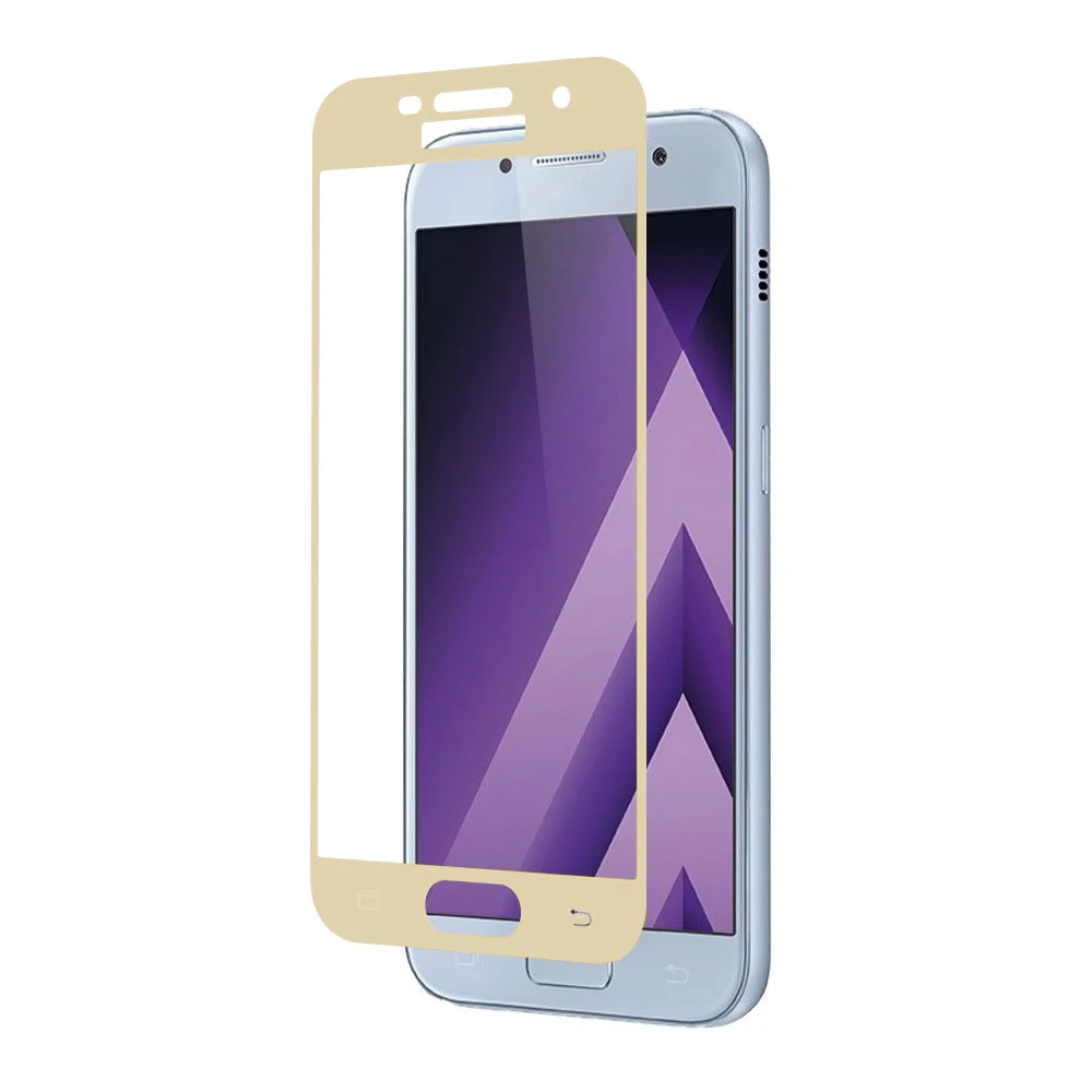 Закаленное Стекло фильм Экран протектор для samsung Galaxy A7 2017/A5 2017/A3 2017 шелк печатных