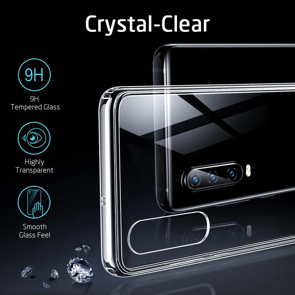 Чехол из закаленного стекла ESR для huawei P30 P30 Pro Полное заднее покрытие Мягкий ТПУ Край силиконовый стеклянный чехол s для huawei P30 P30 Pro