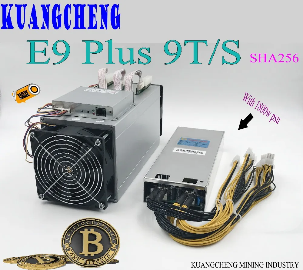 Ebit E9 Plus 9T Bitcoin Miner лучше чем Antminer S7 Asic BTC (с psu) BCH Miner|Серверы| |