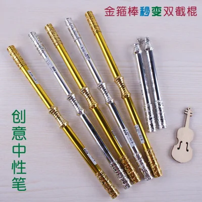 Nunchaku гелевая ручка для творчества золотая кольцо синяя черная 0 38 дюйма