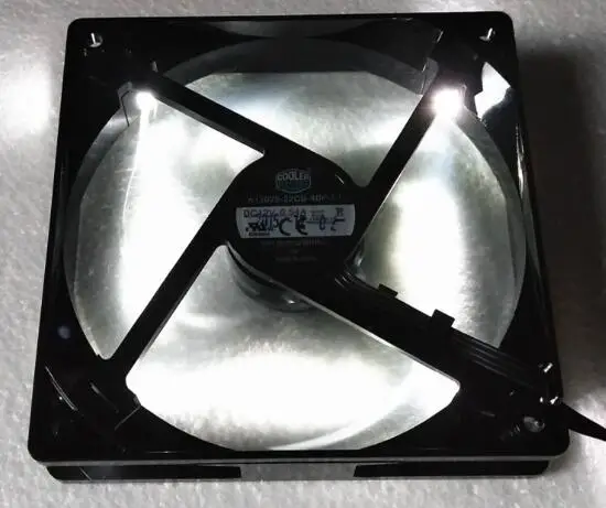 Холодный 12025 12 см A12025 22CB 4BP F1 12V 0.54A 4 проводной белый свет Корпус Вентилятор