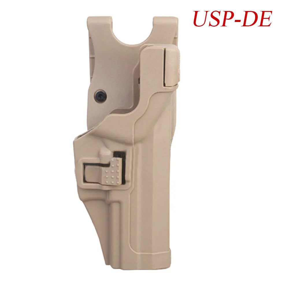 USP-DE EMERSONGEAR SERPE Стиль Автоматическая блокировка обязанность кобура для Glock M92 1911 USP P226 пластиковые кобура пистолета чехол Охота Аксессуары - Цвет: USP-DE