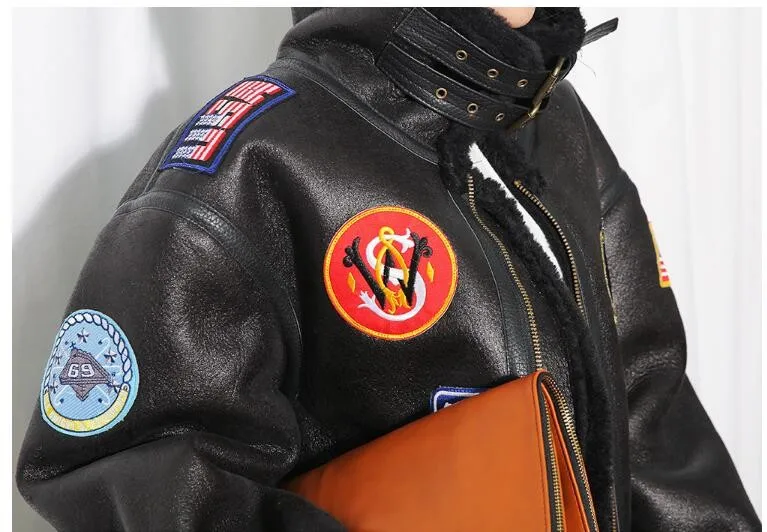 Меховая зимняя женская куртка новинка 2016 утепленная Корейская шерстяная