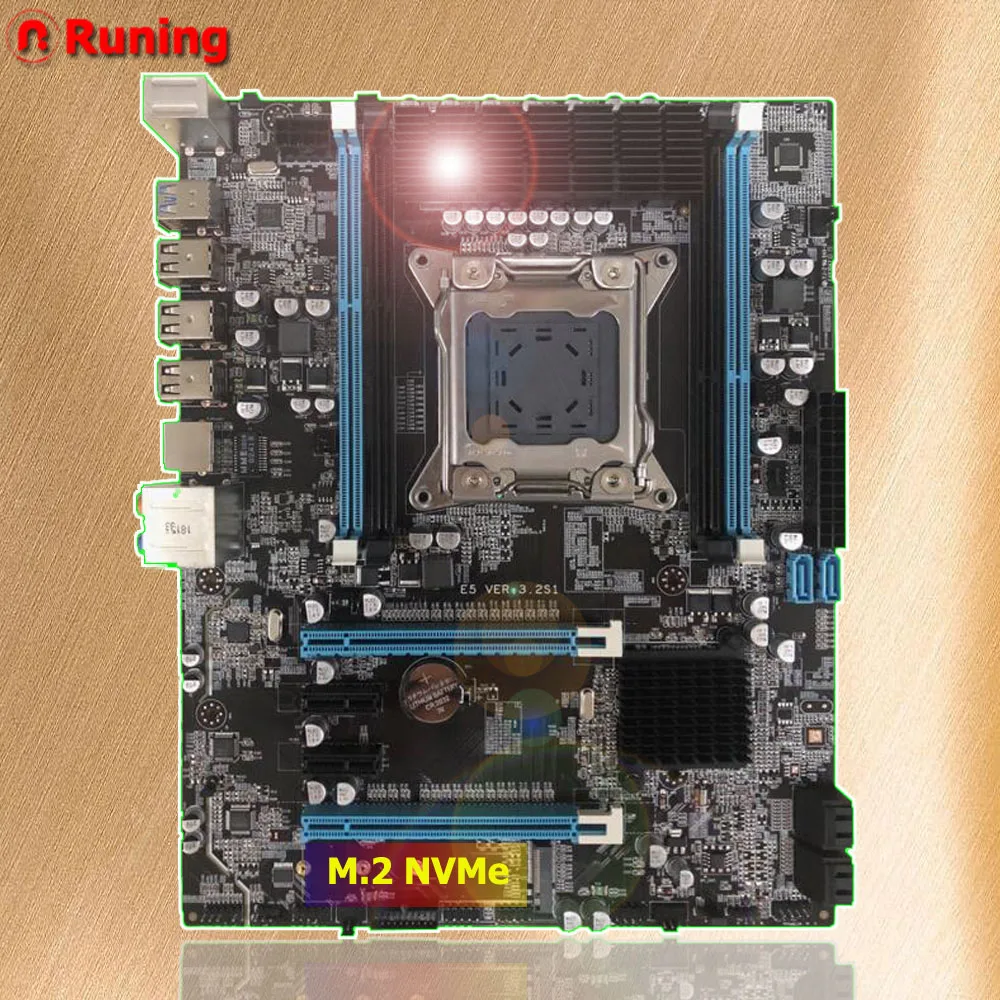 Скидка на запчасти для компьютера Runing X79 материнская плата с M.2 портом i7 3960x Xeon E5 2680