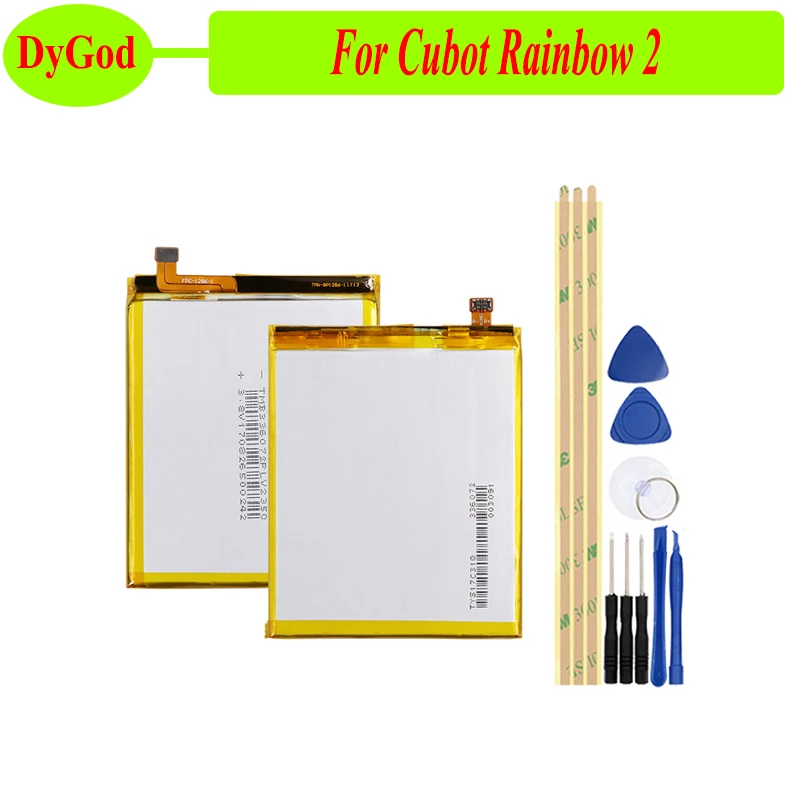 DyGod 2350mAh для Cubot Rainbow 2 батареи замены Bateria смартфон + Инструменты|Аккумуляторы