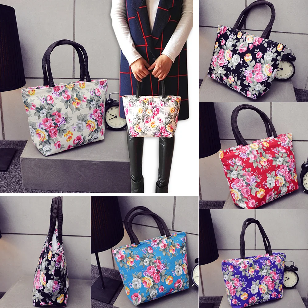 New Canvas Bags Women Tote Shopping Bag Reusable Waterproof Portable Printed Grocery Foldable #4 | Багаж и сумки