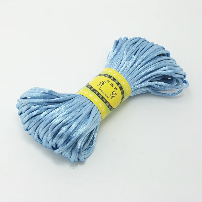 Новое поступление размер отверстия 2 мм 20 м/лот 29 цветов на выбор китайский шнур с