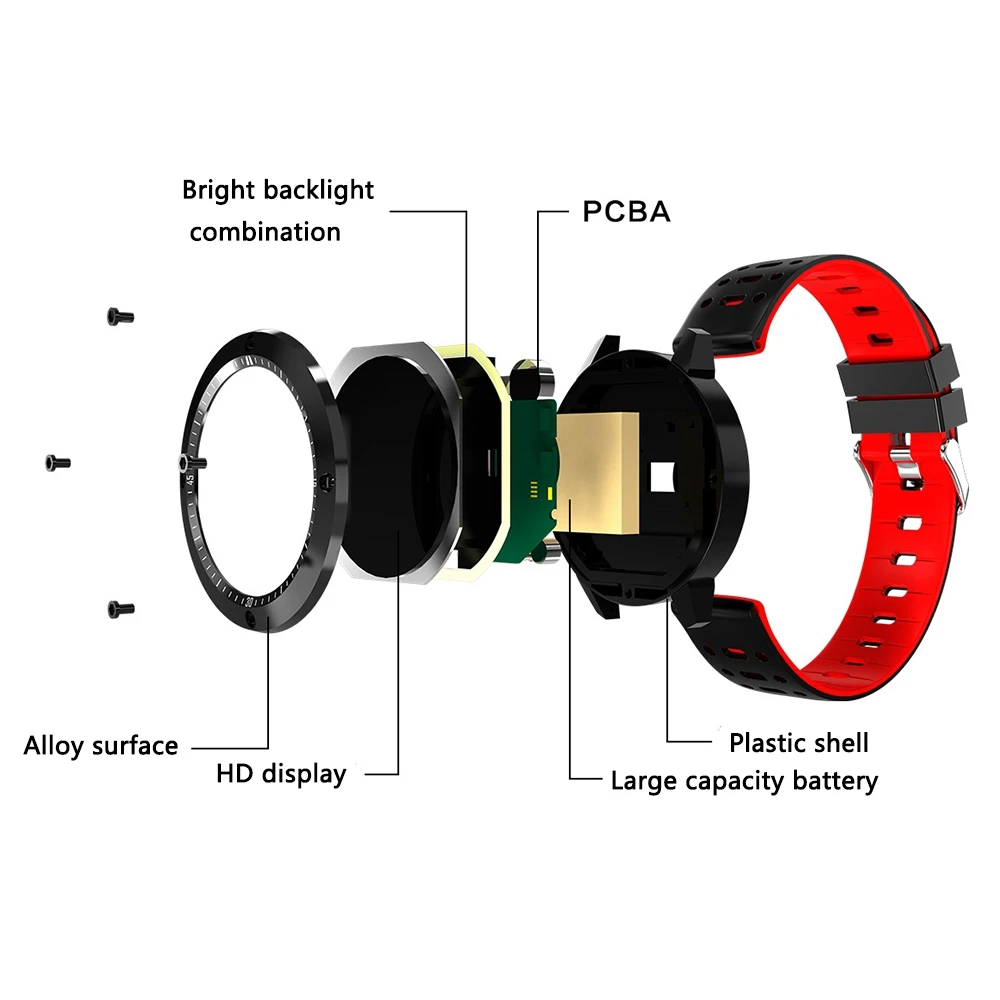 Смарт-часы CF58 фитнес-трекер IP67 водонепроницаемый HD цветной экран монитор