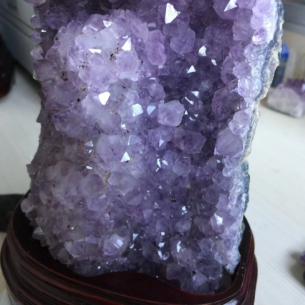 2,5 кг природного Purply аметистовый геодезический с лечебным действием, образцы кристаллы украшения дома Хэллоуин украшения или Кухня аксессуары