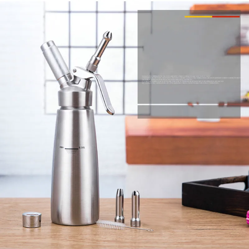 1piece Quality 500ML/1L Artisan Whipped Cream Dispenser Whipper with Decorating Nozzles | Дом и сад