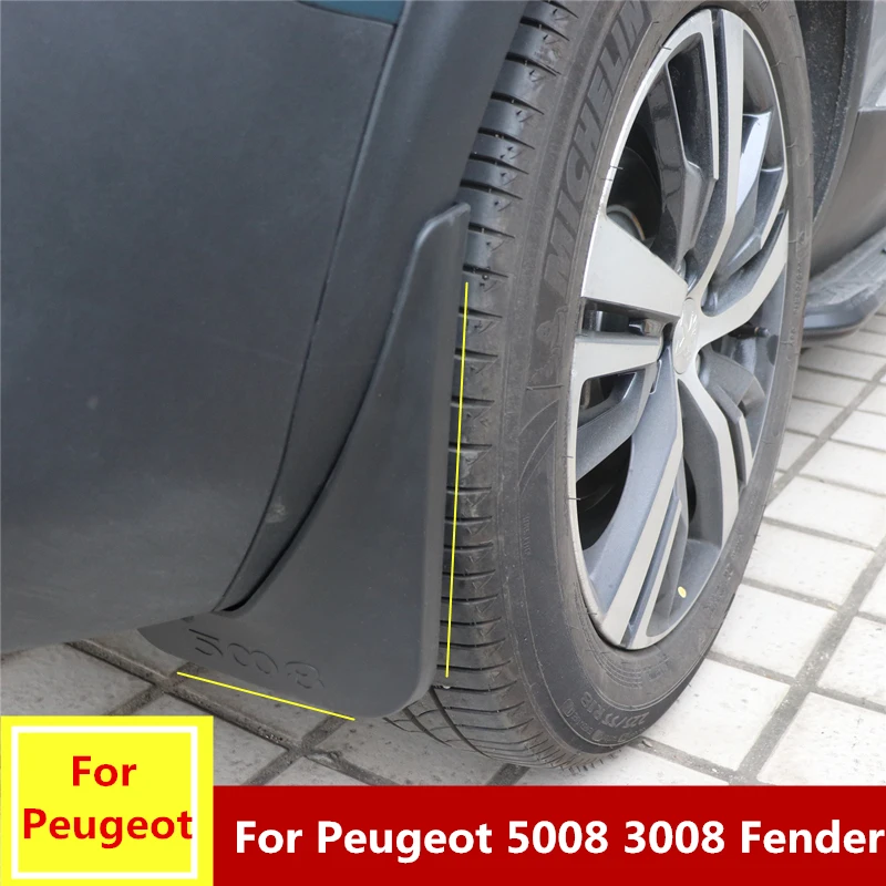 4 шт. для Peugeot 3008 5008 017 2018 2019 защита от брызг брызговик крыло наружные аксессуары