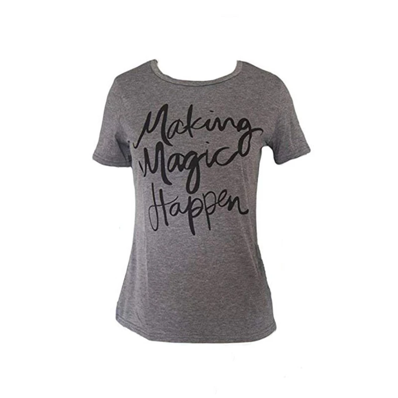 Brand 2017 New T Shirt Women Fashion Letter Print Tee Tops Short Sleeve O-neck Shirts Casual Thin Style Female T-Shirt | Женская одежда