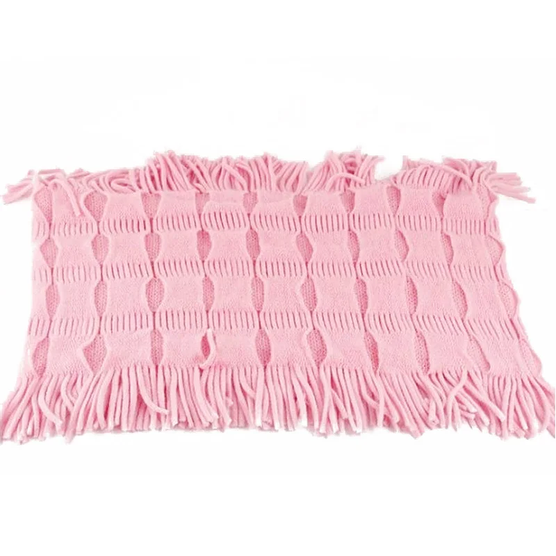 Новая модная женская зимняя теплая вязаная многослойная бахрома кисточка