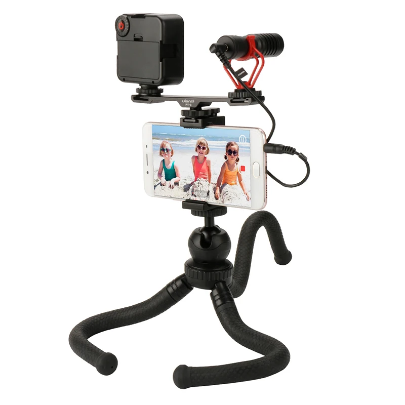Ulanzi Facebook Livestream gear w BY MM1 микрофон светодиодный видео светильник Гибкий штатив