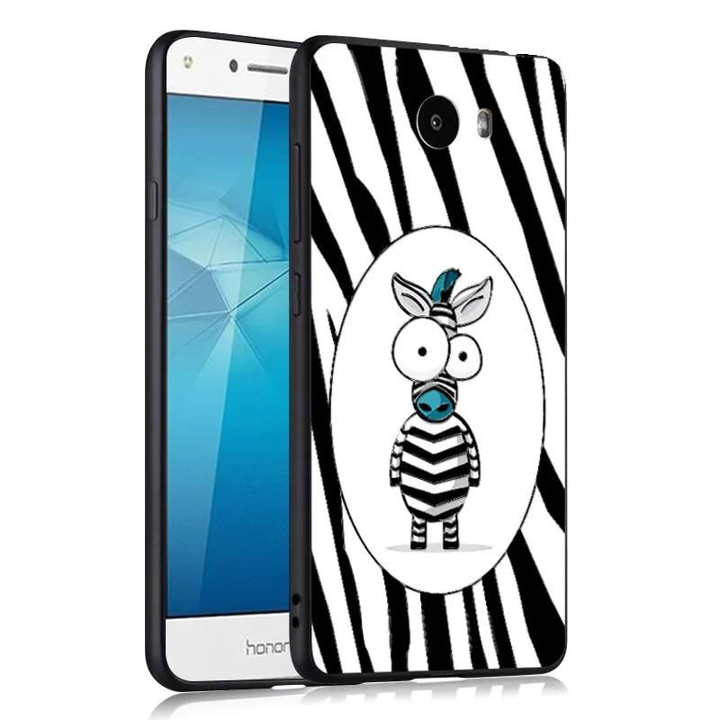 Компактный чехол для Huawei y6 ii с 3D рельефным рисунком Y5 y5ii y 5 мягкий силиконовый