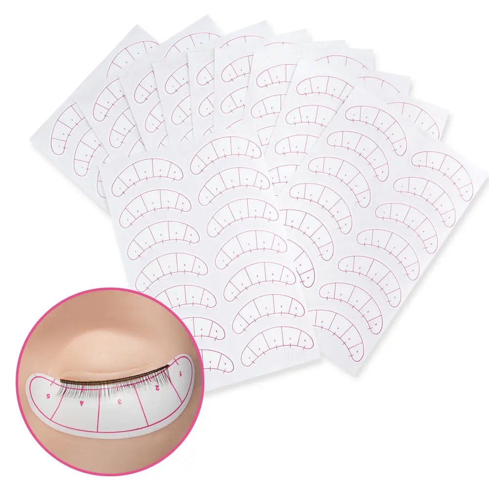 70 пар/упак. бумажные накладки 3D шелковые для ресниц Накладные патчи удлинения под