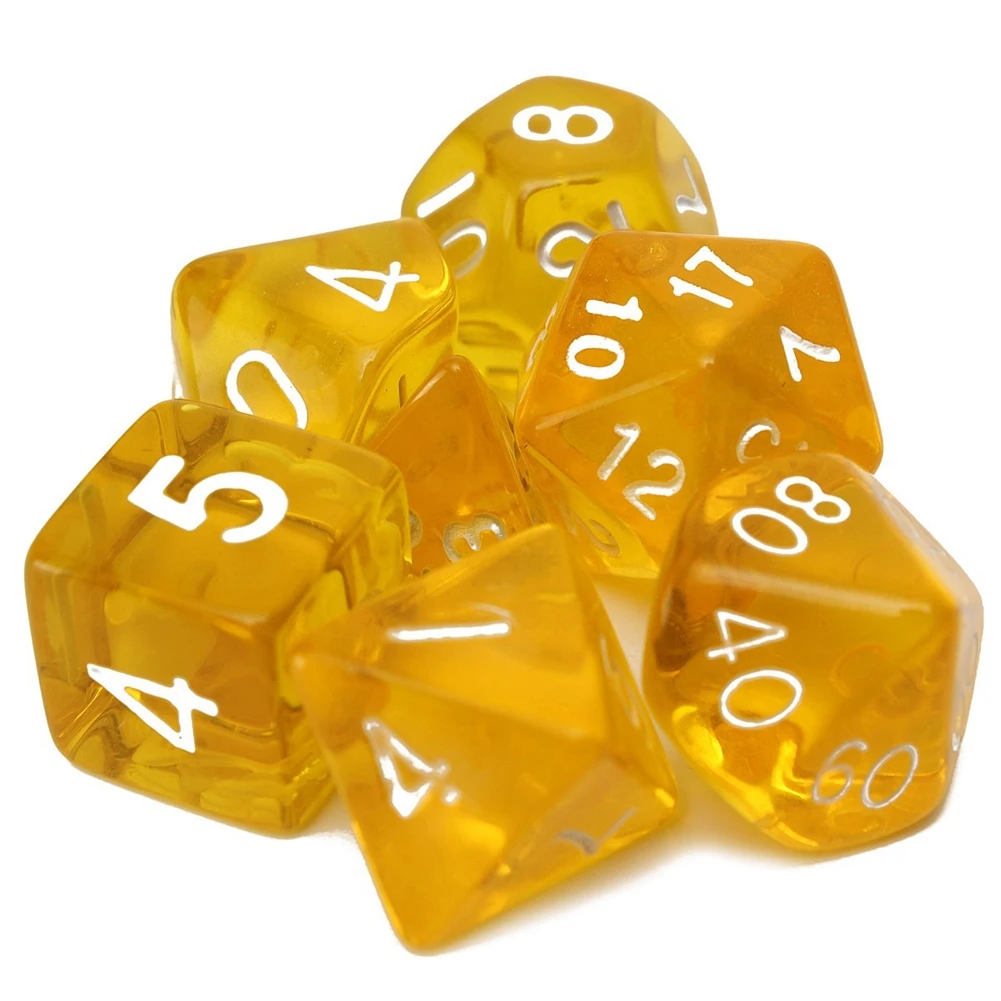 Один набор кубиков Прозрачная форма D4 D6 D8 D10 D12 D20 MTG Magic игра со сбором L0508|Кубики| |