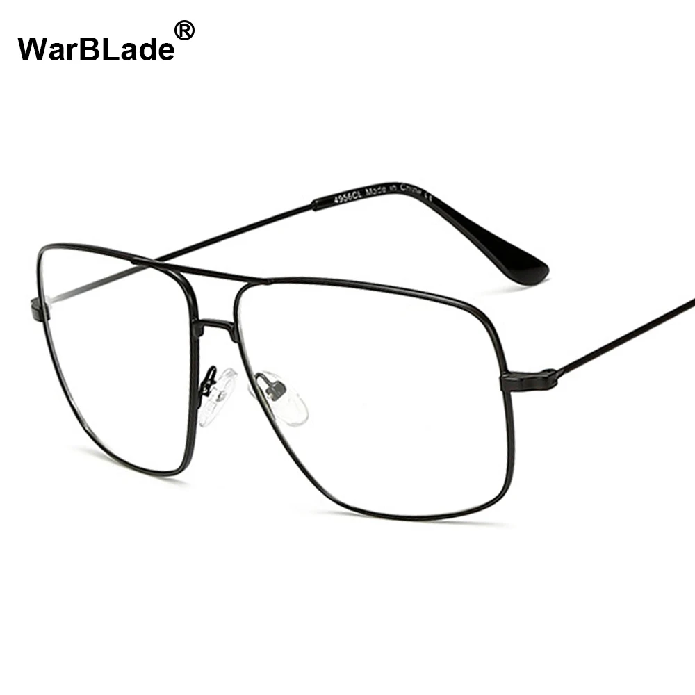 

2020 Fashion Eyeglasses Men Women Brand Designer Square Eye Glasses Frames Clear Optical Myopia Eyewear oculos de grau WarBLade