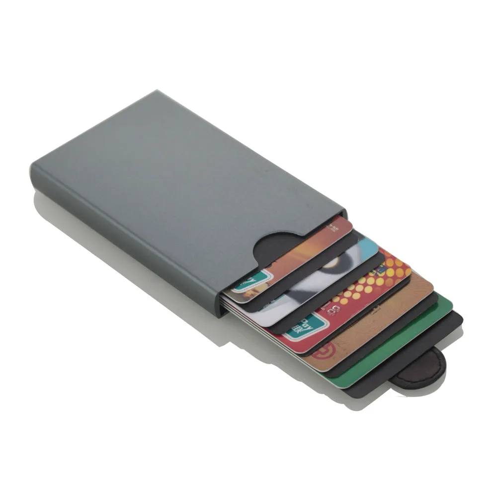 New Aluminium Alloy card case Anti Rfid Blocking Bank Card Holder ID Case Protection Metal Credit | Багаж и сумки