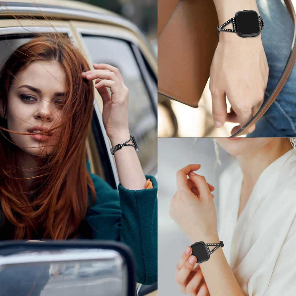 Wearlizer ремешок для Fitbit Versa браслет на запястье смарт аксессуары элегантный