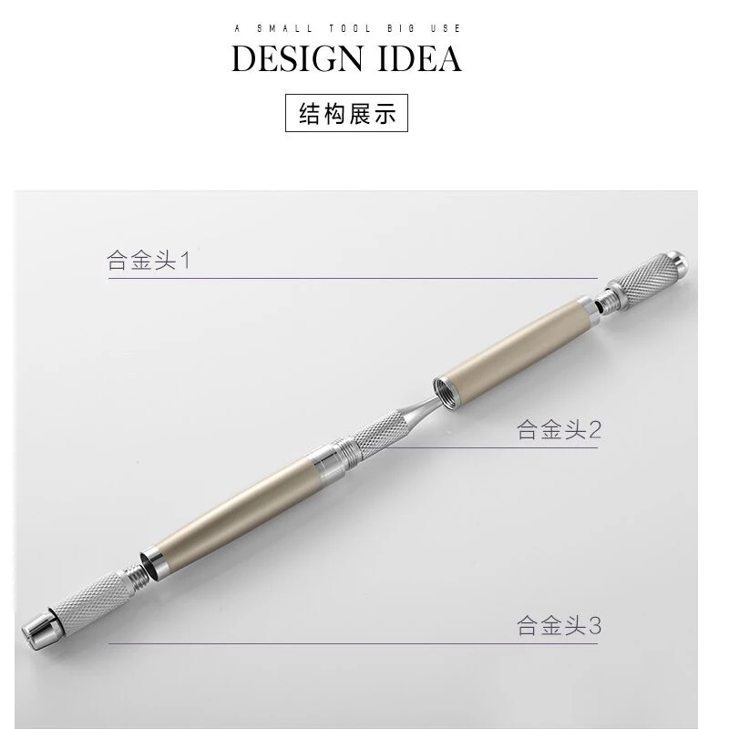 Профессиональная микроблейдинг ручка с двойной головкой 10 шт. для перманентного