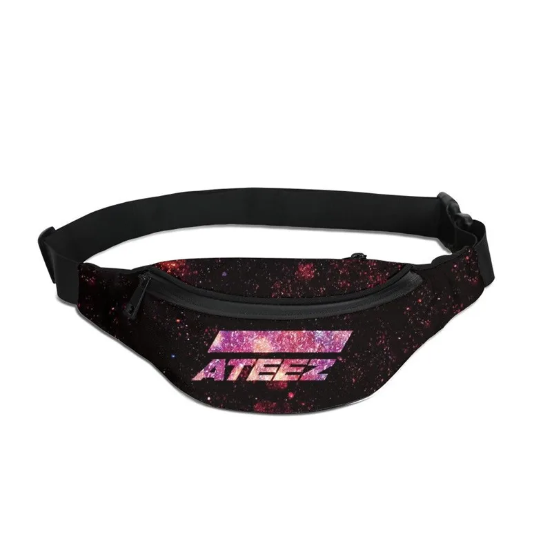 Поясная Сумка унисекс для бега Kpop Group ATEEZ Модный поясной кошелек с 3D надписью