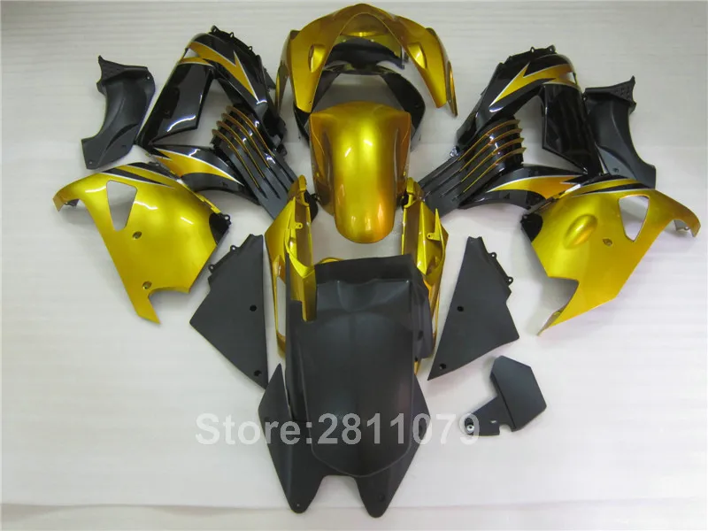 Литой под давлением Пластиковый обтекатель комплект для Кавасаки ниндзи ZX14R 06 07 08