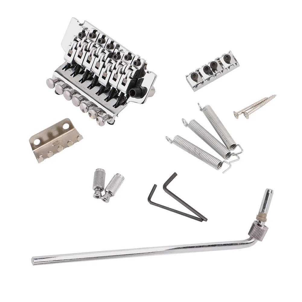 Винтажный Стиль Гитара мост + замок Гайка Седло винт гаечный ключ Пружинные